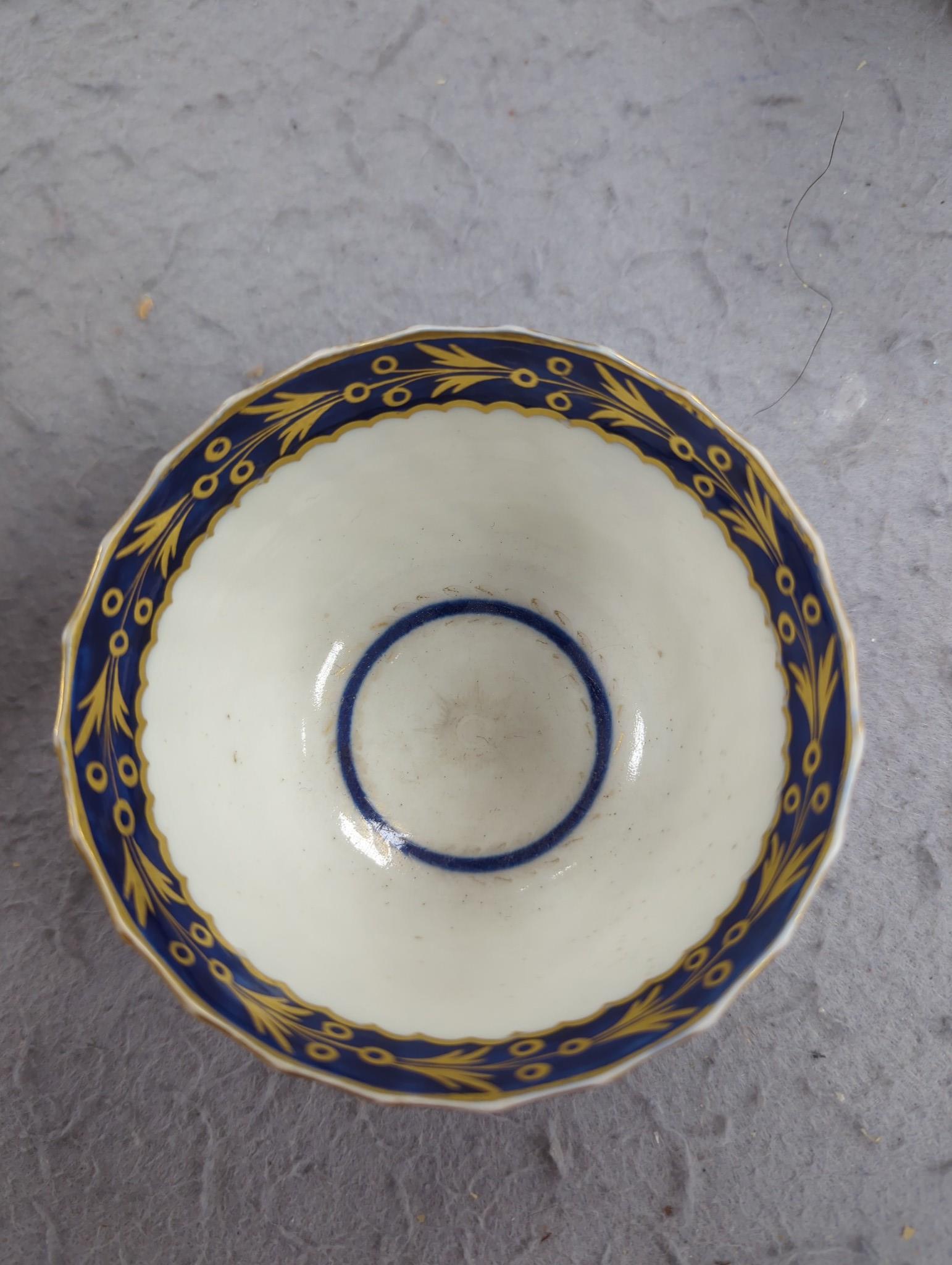 An early 19th century Chamberlains plate, Rockingham, Worcester etc. teawares